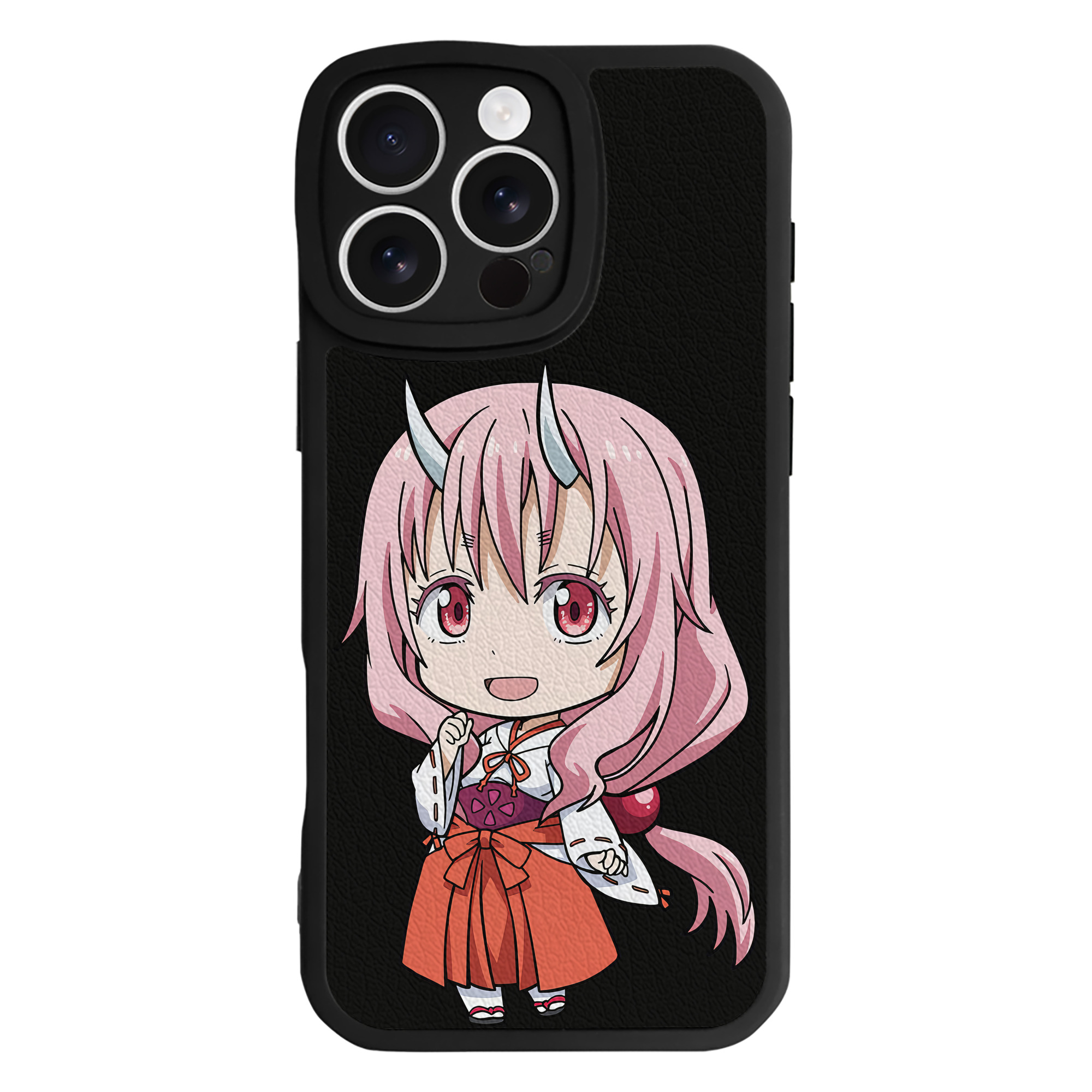（画像用） 転スラ Regarding Reincarnated to Slime 【iPhone 16シリーズ対応】シリコンスマホケース（レザー調） 材質：シリコン